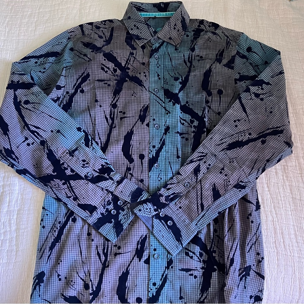 Visconti black dress shirt size: medium